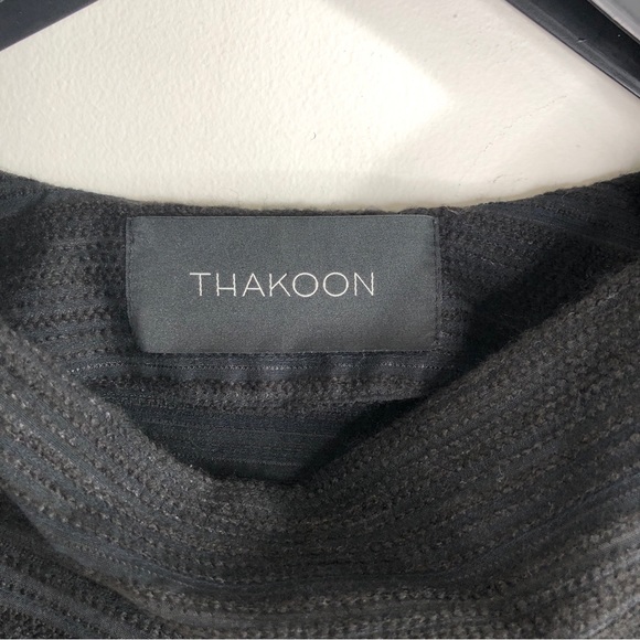 Thakoon Open Back Pom Pom LBD Black Cocktail Dress size 4 - Picture 5 of 16